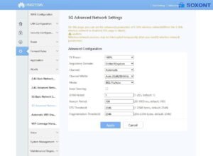 HUAWEI HN8255Ws XGS PON with firmware AC 5G screenshot