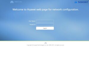 HUAWEI HN8255Ws XGS PON with firmware login page screenshot