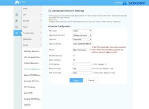 HUAWEI V173 XG PON10GEPON with firmware AX3000 5G screenshot