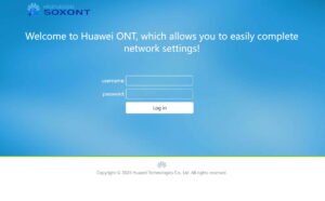 HUAWEI HN8546X6N XG PON10GEPON 2.5GE WIFI 6 Firmware login page